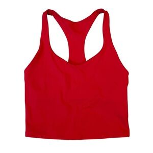 Fabletics Bold Red Built in Bra Racer Back Tank Top XS Heated Red ❤️